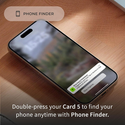 Pebblebee Card 5, Bluetooth Wallet Tracker | Alt to Air Tag, 18-Mo Battery